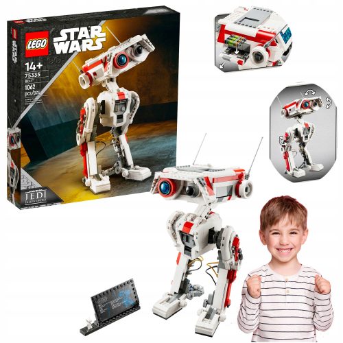 LEGO STAR WARS Velika Figurica Model Droida BD-1 | Ta neverjetna LEGO STAR WARS velika figurica modela droida BD-1 je popolna poslastica za ljubitelje vesoljske sage. Sestavljena iz kar 1062 elementov