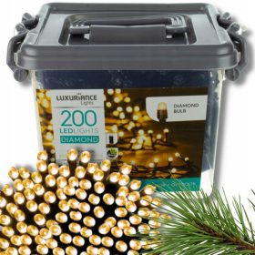   Božične lučke Luksuzna Lučka za Jelko 200 LED Diamantov 25 M