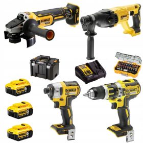 DEWALT KOMPLET ELEKTRIČNEGA ORODJA 18V 3x5.0Ah BEZSZCZOTKOV