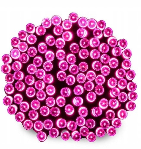 Lampice za novoletno drevo 300 LED ROZA ZUNANJE INTERIER
