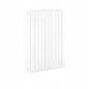 Jekleni panelni radiator Idmar 1056 W bel 600 x 600 x 97 mm - spodnji priključek