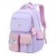 olski nahrbtnik za deklice v vijolični barvi s šolsko torbo za 1.-3. razred, opremljeno z odsevnimi elementi za večjo varnost. Ta vodoodporen plecak ima dimenzije 40 cm x 30 cm x 18 cm in je zasnovan 