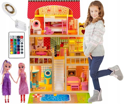 Eko hišica za punčke Funfit Kids 90 cm
