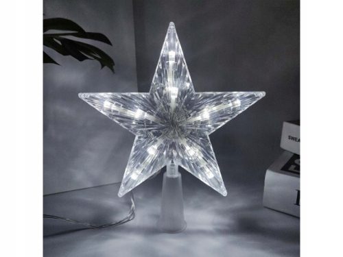 ZIMSKI VRH ZA BOŽIČNO SMREKO 26CM HLADNO BELO HIT XXL UTIPLJIV