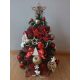 Božično drevo z okraski in lučkami, višine 80 cm, slovenska proizvodnja