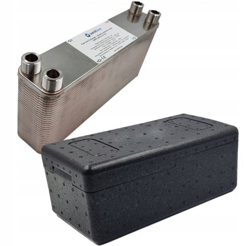 SANITLINE 60 PLOŠČNI IZMENJALNIK 65kW 3/4" + TOPLOTNA IZOLACIJA