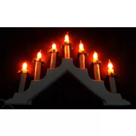   Plastični adventni svečnik z utripajočim plamenom LED 30 cm