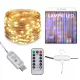 Lučke za božično drevo RGB 300 LED zavesa Garland Lamps 3x3 m USB