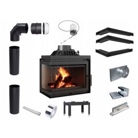 Kotni kaminski vložek SIMPLE EKO 8 levi SET