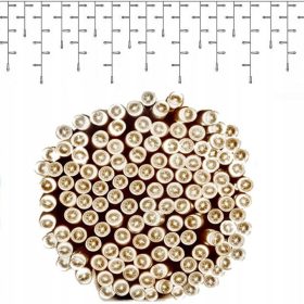 LAMPICE ZA SMREKO ICILS 100 LED 4,5 m topla bela + utripanje