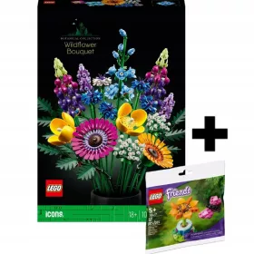  LEGO ICONS BUKET DIVJIH ROŽ 10313 + LEGO Friends 30417 Darilni set