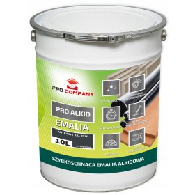 PRO ALKID Hitro sušeči alkidni emajl 10l antracit RAL 7016
