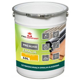PRO ALKID Hitro sušeči alkidni emajl 10l Rumeni RAL 1023