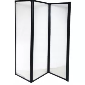 Trodelni paravan za kad KFA Armatura 120 x 140 cm mlečno