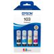 Epson 103 črnilo SET CMYK 4x 65 ml za tiskalnike EcoTank L1270 L3210 L3251 L3256 L3550