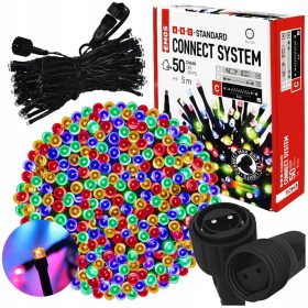   Emos LED lučke za novoletno drevo zunanje 5 m 50 lučk večbarvne