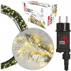   Lampice za jelko LED - Topla bela svetloba - 15m 150 LED + Časovnik