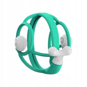    Ortodontsko grizalo, z ropotuljico Mombella, silikon, modri odtenki