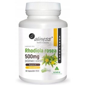   Aliness Rhodiola Rosea Różeniec Górski 500mg - Učinkovit Adaptogen v Kapsulah