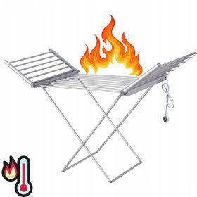 Električna sušilna stojnica za perilo, zložljiva, močna