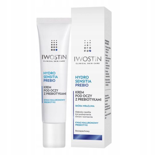 Krema za oči Iwostin Hydro Sensitia Prebio z prebiotiki za občutljivo kožo, 15 ml