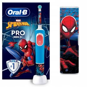   Oral-B Pro Kids Spiderman električna zobna ščetka za otroke + etui 3+