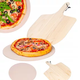 Kamen za peko za pizzo Banti 36 x 49 cm, premer 33 cm