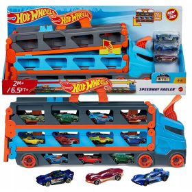   Dirkaški prevoznik Mattel Hot Wheels City 2v1 + igre na prostem z otrokom AA