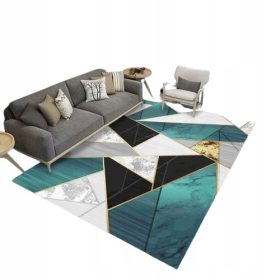 PREPROGA Z GEOMETRIJSKIM VZORCEM MINTY TRIKOTNIKI 140x200