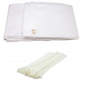   Optimized name: Plastika za gradbeni oder BELA 2,6x20 m z uho + GRATIS TRAKOVI