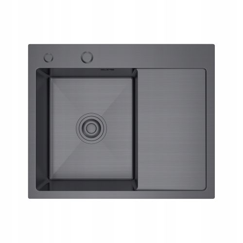 Pomivalno korito Steel Graphite PVD 58x48 L Sifon