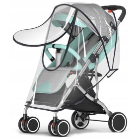 Folija za dež za voziček s prozornim okencem