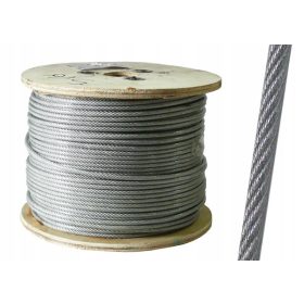 LINA STALOWA POWLEKANA PVC fi 6MM DIN 3060 - rdzeń 5mm