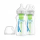 Steklenička Dr Brown's 270 ml s široko odprtino Options+ - 2 pak