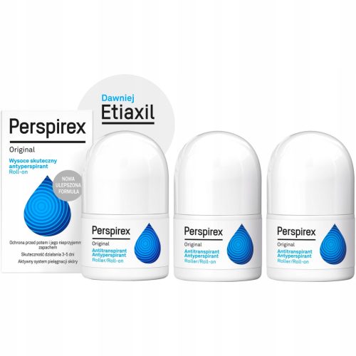 Antiperspirant Perspirex Original Roll-on: Zanesljiva zaščita pred potenjem, 3x20ml