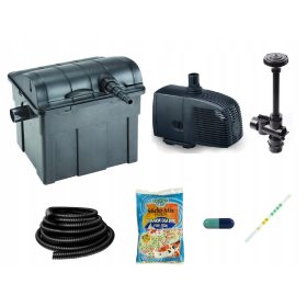    OČESNI FILTER 6000L + UV7W SVETILKA + ČRPALKA 2000l/h + CEV