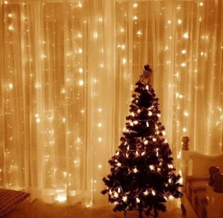 LUČKE ZA OKNO DRUCIK MICRO LED 300cm x 200cm TOPLO BELE KURTYNE LED