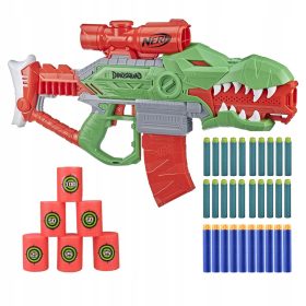 Nerf DinoSquad Rex-Rampage Avtomatska Pištola + Dodatki