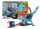 Hot Wheels City Velika zanka T-Rexa z avtomobilom