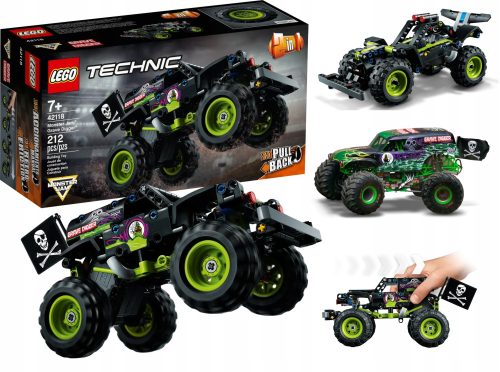 Monster Jam Grave Digger 2v1 Terenski Tovornjak LEGO