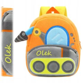 Kreativni nahrbtnik za dečke s plišasto koparko