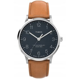   Moška ura TIMEX Waterbury, jasne številke, osvetlitev ozadja, vodotesna WR50
