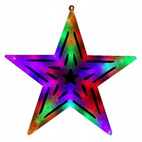 Svetlobna figura ZVEZDA MULTIKOLOR LED 35 CM