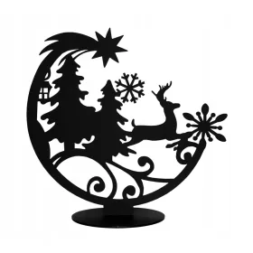   Kovinska kroglica LOFT dekoracija BOŽIČNI OKRASEK severni jelen