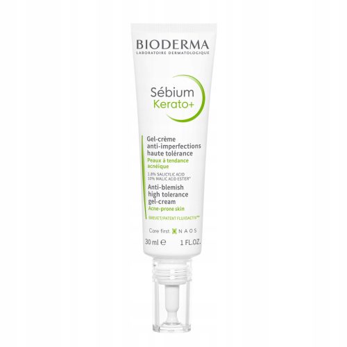 Bioderma Sebium Kerato+ gel-krema proti nepravilnostim za aknasto kožo, 30 ml