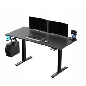   Ultradesk LEVEL V2 igralna miza 140 cm Črna Električno nastavljiva