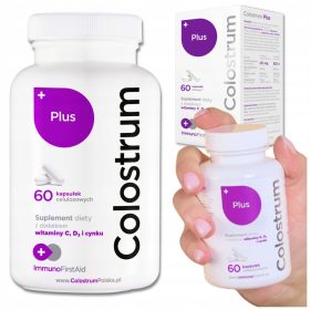   Colostrum Plus z vitaminoma C in D3 ter cinkom za podporo imunskosti