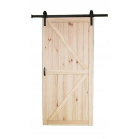 Drzna vrata iz masivnega smrekovega lesa s sistemom LOFT