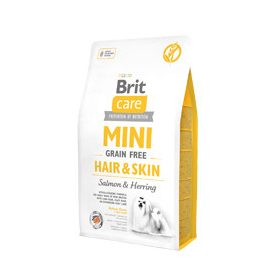    Brit Care Mini Hair Skin suha pasja hrana losos s sledom 2 kg