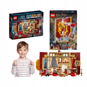   LEGO HARRY POTTER GRIFINDOR ZBIRKA KOMPLET LIKOV PLAŠČ Z ZASTAVO PLAŠČ